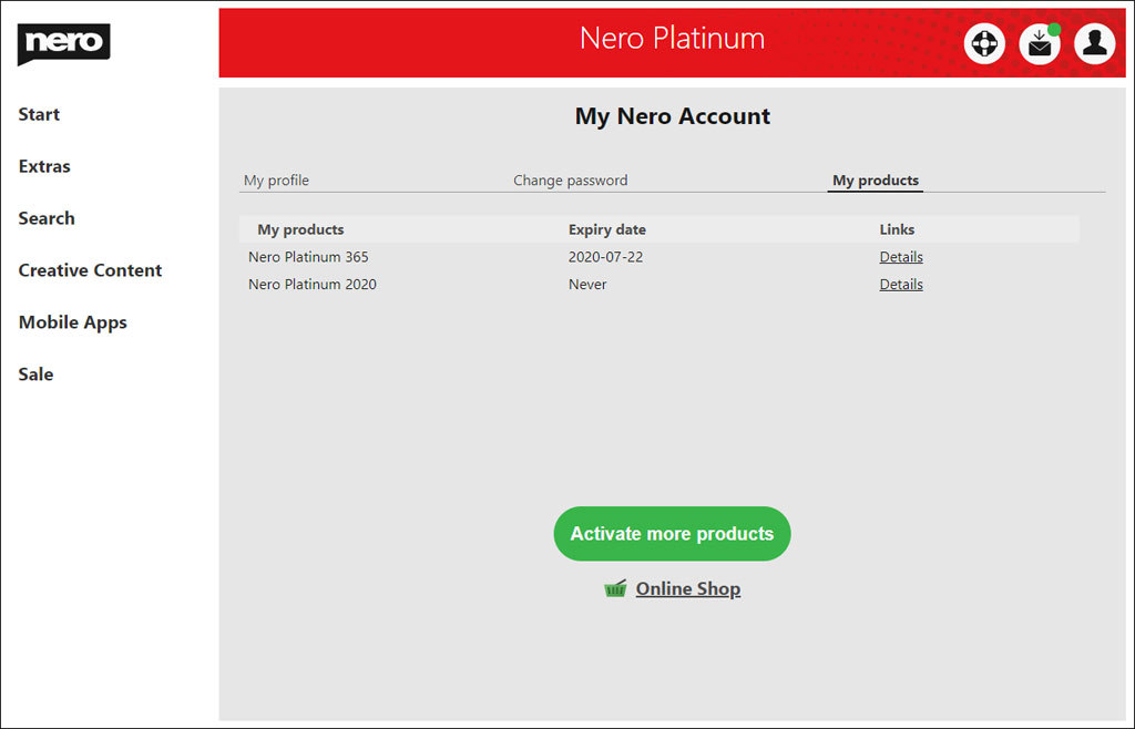 Nero Platinum 365 Key (1 Year / 1 PC)